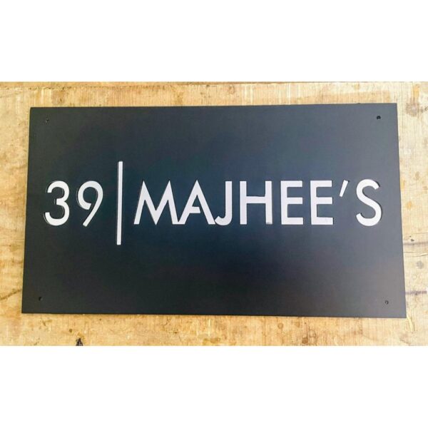 Metal CNC Laser Cut House Name Plate (waterproof)