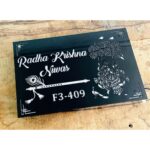 Radhe Krishna Acrylic LED Name Plate3