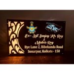 Army Multicolor Acrylic Name Plate Beautiful and Customizable Entry Statement