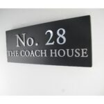 Beautiful House Name Plate Black Matt Finish with Embossed Letters1