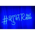 Customisable Wall Neon Sign (Blue color Neon)3