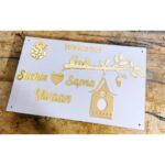 Customizable Embossed 3D Letters Acrylic LED Name Plate5