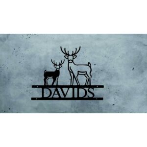 Davids Lazer Cut Home Name Plate