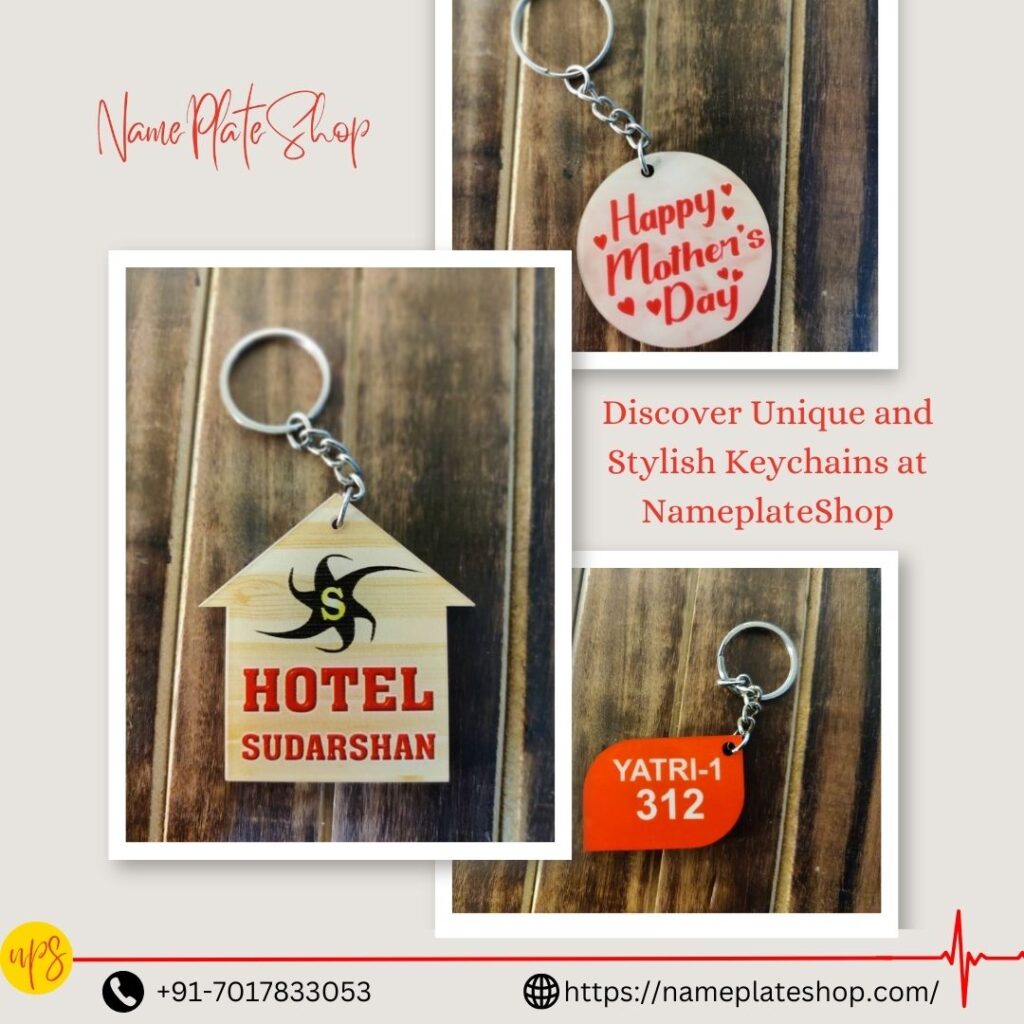 Elevate Your Style with Unique and Stylish Keychains from Nameplateshop