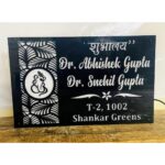Fascinating Personalized Acrylic LED Home Name Plate2