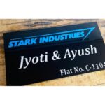 Futuristic Elegance Stark Industries Acrylic LED Name Plate Shines Bright2