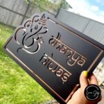 Ganesh House Personalized Metal House Name Plate1