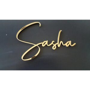 Mirror Acrylic Personalized Name, Wall Decor