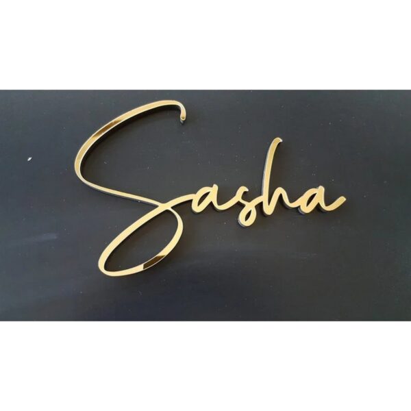 Mirror Acrylic Personalized Name, Wall Decor