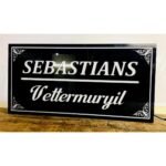 Sebastians Acrylic LED Name Plate (Customizable)1