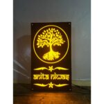 Tree Design Waterproof LED Acrylic Name Plate3