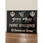 Unique Acrylic Punjabi Home Name Plates Customized3