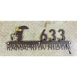 Unique Metal LED Waterproof Home Name Plate – Hanuman Ji Design1