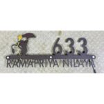 Unique Metal LED Waterproof Home Name Plate – Hanuman Ji Design3