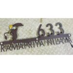 Unique Metal LED Waterproof Home Name Plate – Hanuman Ji Design5