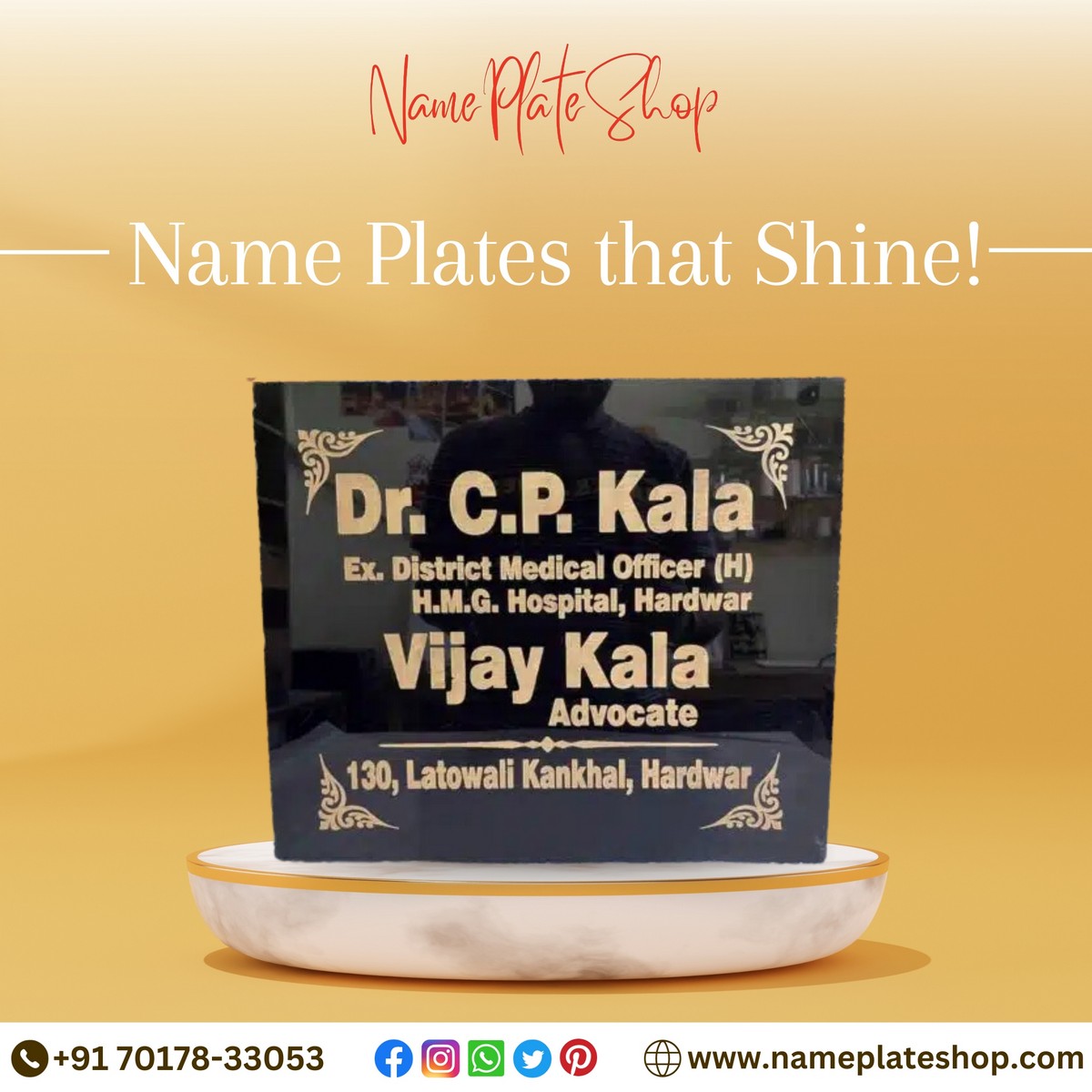 Customized Name Plates