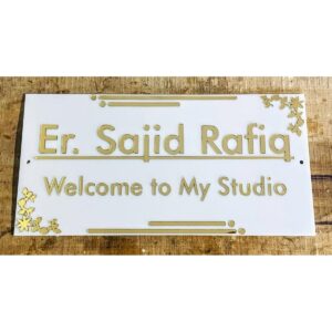 Elevate Your Entrance with Our Acrylic Waterproof Name Plate (1)