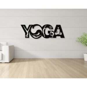 Elevate Your Zen Space with Unique Yoga Studio Metal Wall Art (1)