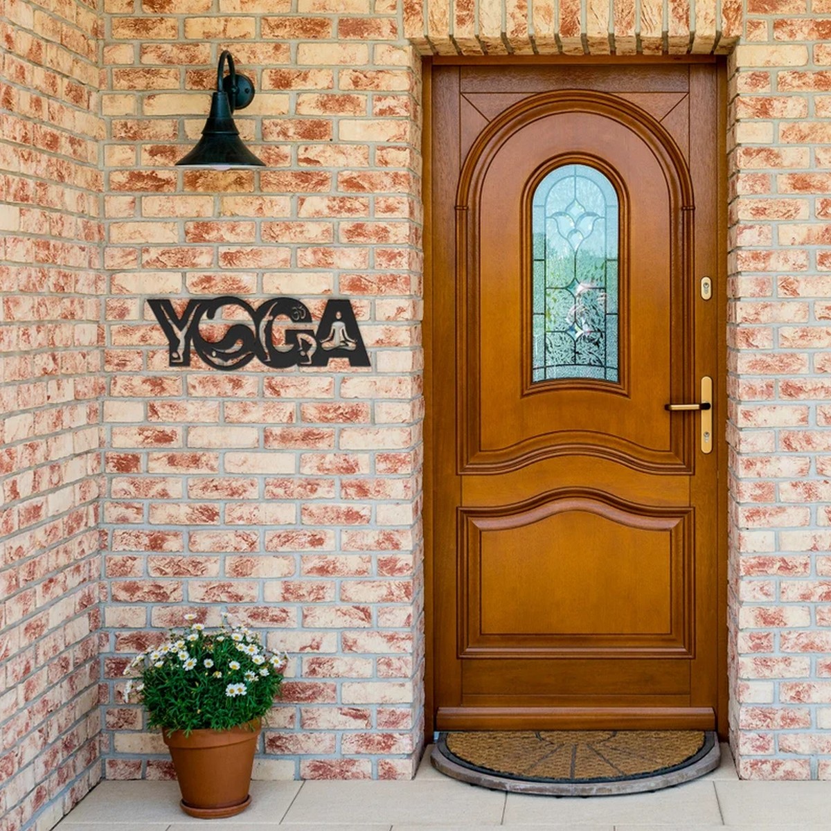 Elevate Your Zen Space with a Unique Yoga Studio Metal Wall Art