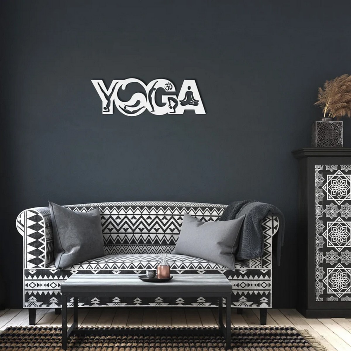 Elevate Your Zen Space with a Unique Yoga Studio Metal Wall Art