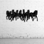 Equestrian Elegance Attractive Running Horses Wall Art Decor 1