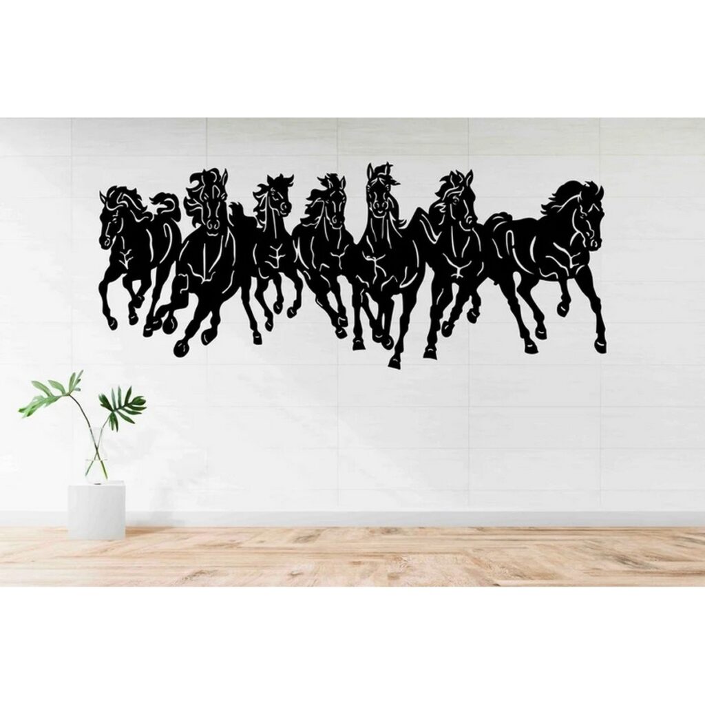 Running Horses Wall Art Decor | Equestrian Elegance