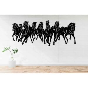 Equestrian Elegance Attractive Running Horses Wall Art Decor