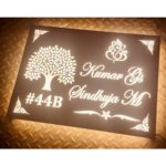 Home Elegance Beautiful Stainless Steel Grade Villa Name Plate (2)