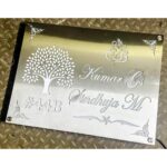 Home Elegance Beautiful Stainless Steel Grade Villa Name Plate (3)