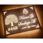 Home Elegance Beautiful Stainless Steel Grade Villa Name Plate (4)