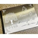 Home Elegance Beautiful Stainless Steel Grade Villa Name Plate (5)