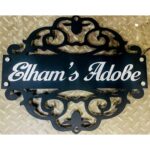 Radiant Elegance Illuminate Your Home with our Custom Metal LED Nameplate (2)