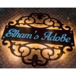 Radiant Elegance Illuminate Your Home with our Custom Metal LED Nameplate (3)