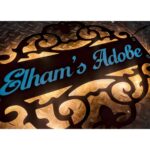 Radiant Elegance Illuminate Your Home with our Custom Metal LED Nameplate (4)