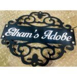 Radiant Elegance Illuminate Your Home with our Custom Metal LED Nameplate (5)