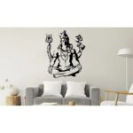 Sacred Majesty Beautiful Lord Shiva Wall Metal 3D Wall Art1