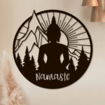 Serene Reflections Beautiful Buddha Meditation Metal Wall Art (3)