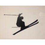 Stylish Skier Metal Wall Decor LED Sign Timeless Elegance Illuminated (4)