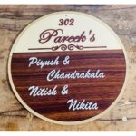 Unique Acrylic Customisable Wall Home Name Plate Your Signature Welcome! (1)