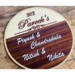 Unique Acrylic Customisable Wall Home Name Plate Your Signature Welcome! (2)
