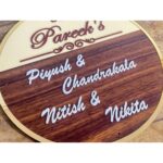 Unique Acrylic Customisable Wall Home Name Plate Your Signature Welcome! (3)
