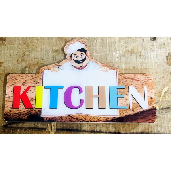 Unique Acrylic Kitchen Door Tag Name Plate – Personalize Your Culinary Space! (1)