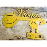 Unique Veena Metal CNC Laser Cut Name Plate Elevate Your Entrance in Style! (3)