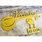 Unique Veena Metal CNC Laser Cut Name Plate Elevate Your Entrance in Style! (4)