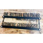 Custom Metal LED Name Plate for Doctor's Reception Wall (2)