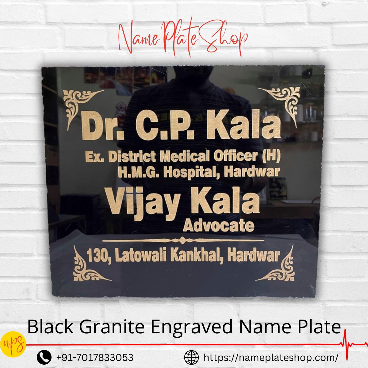 Elegant Elegance The Timeless Appeal of Engraved Black Granite Name Plates