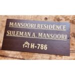 Elevate Your Home's Entrance with a Beautiful Acrylic Wooden Texture Home Name Plate (3)
