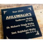 Elevate Your Home's Entrance with a Lazer Engraved Black Granite Home Nameplate (2)