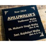 Elevate Your Home's Entrance with a Lazer Engraved Black Granite Home Nameplate (3)