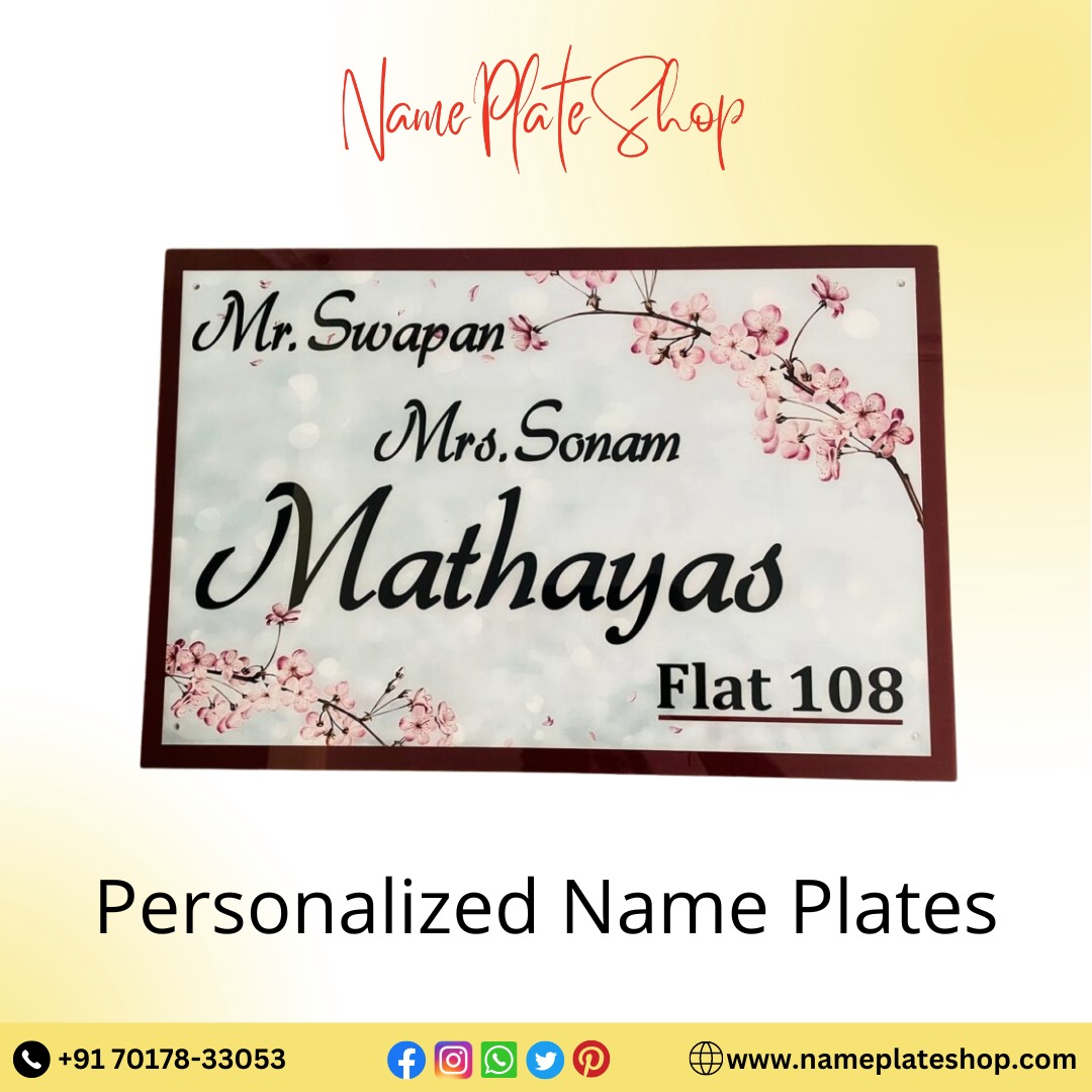 Elevate Your Space with Personalized Name Plates A Touch of Identity and Elegance